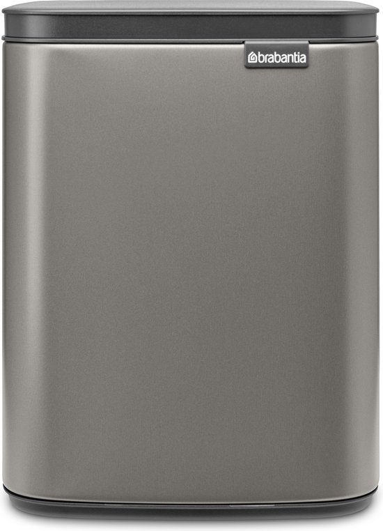 Brabantia Bo Prullenbak - 7 liter - Platinum