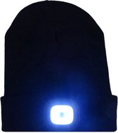 Zwarte Jack Milles muts met LED verlichting - Gratis Verzonden