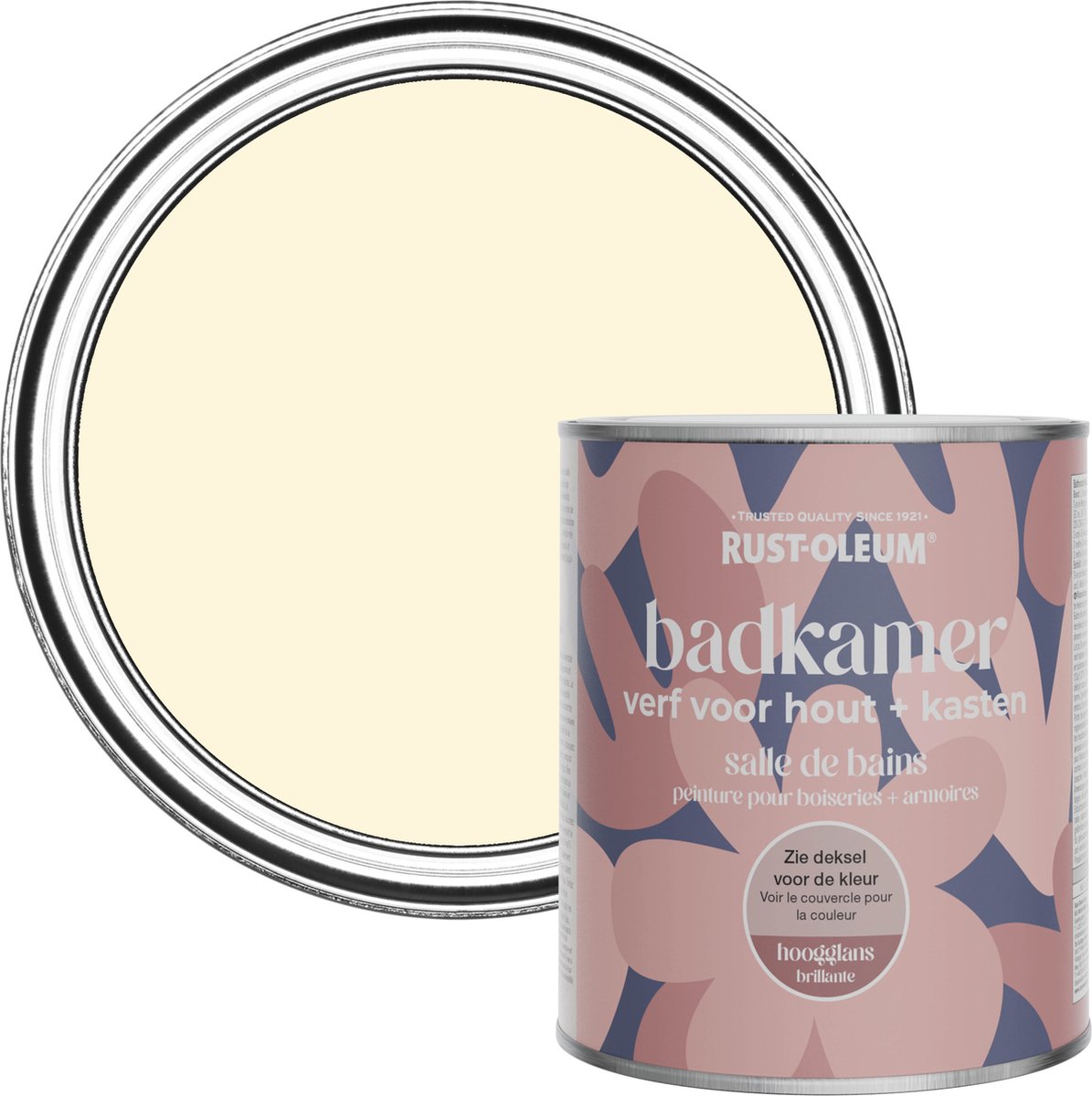 Rust-Oleum Crème Badkamerverf voor hout en kasten Hoogglans - Slagroom 750ml