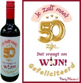 Etiquette vin Anniversaire 50 ans - Etiquette vin avec humour vin - Etiquette pour bouteille de vin - Cadeau Vin 50 ans