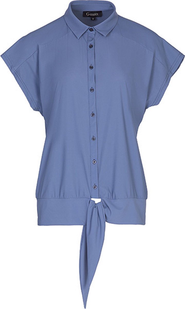 G-maxx blouse Nori - Staalblauw