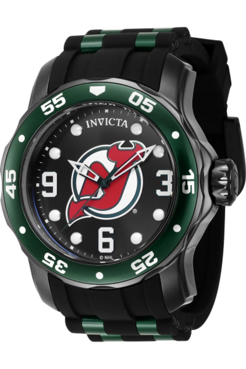 Invicta NHL - New Jersey Devils 42653 Quartz Herenhorloge - 48mm
