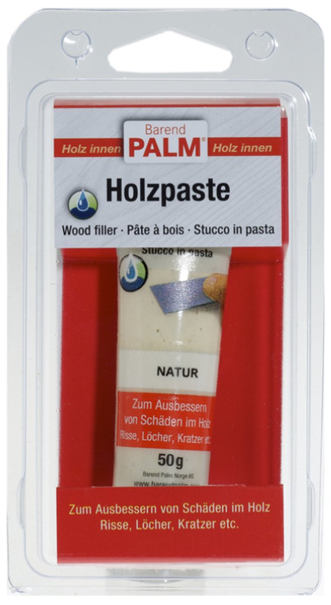 Barend Palm Holzpaste - naturel - houtvuller - voor binnen - 50 gram