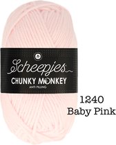Scheepjes Chunky Monkey 100g - 1240 Baby Pink - Roze