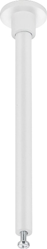 Spanningsrail Ophangset - 2 Stuks - DUOLINE - 12cm - Mat Wit - Rond - Aluminium