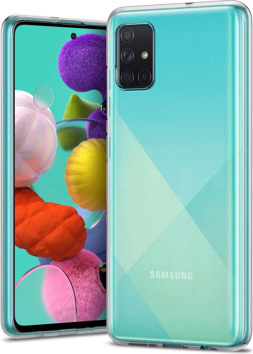 Samsung A51 Hoesje Transparant Siliconen Hoes Case Cover - Samsung Galaxy A51 Hoesje extra stevig