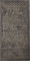 PTMD Osher Grey MDF wavy carved wallpanel rough L