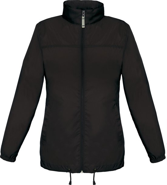 Windjas 'Sirocco Women Windbreaker' B&C Collectie maat L Zwart