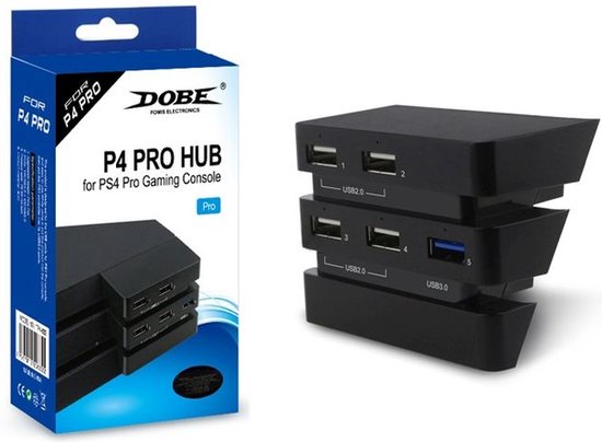 Dobe USB HUB voor aansluiting op de Sony PlayStation 4 PRO-console | bol.com