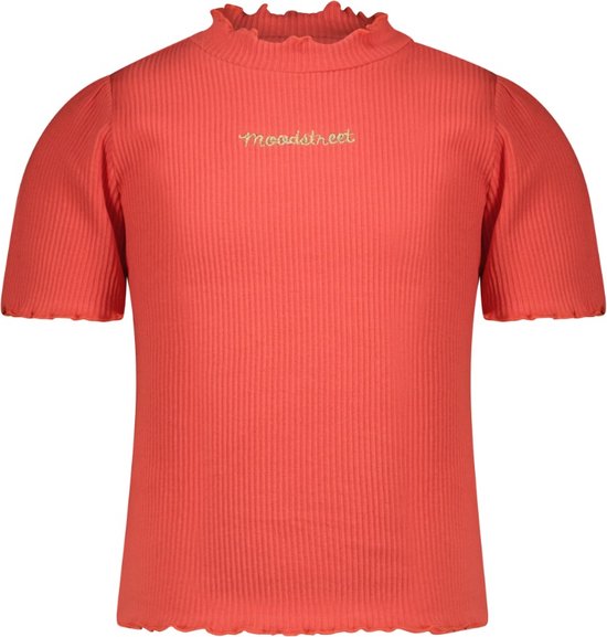 Moodstreet - T-Shirt - Living Coral - Maat 98-104