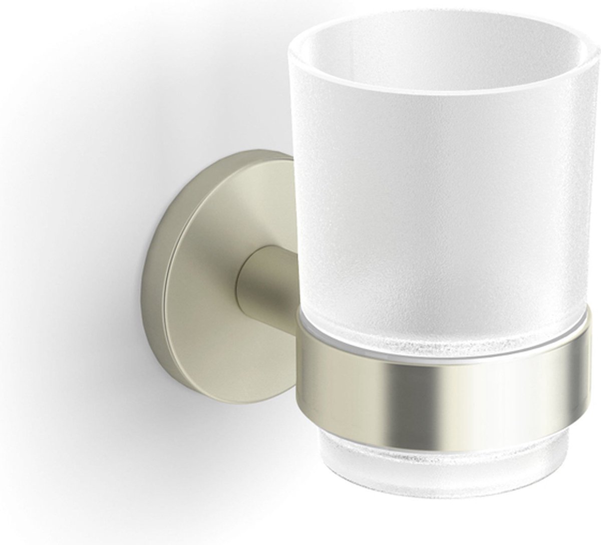 Royal Plaza Salix glashouder met glas geborsteld nikkel