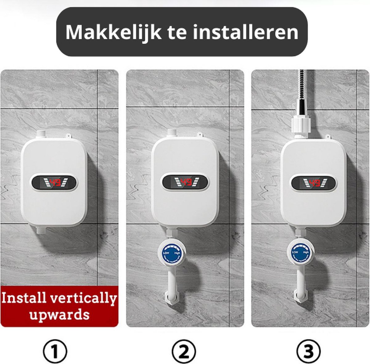 Elektrische Boiler Mini Tankloze Doorstroomverwarmer Keuken Badkamer Douche Warm Water Snelle Verwarming 3500W
