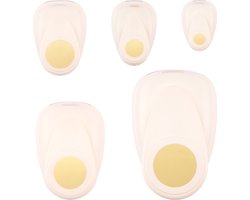 Vaessen Creative Pons Set - Figuurpons - Cirkels - 5 st. - 9,5 mm tot 3,8 cm
