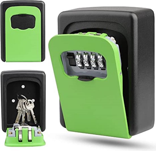 Safe Sleutelkluis Met Cijfercode - Afsluitbare Sleutelkast Voor 20 Sleutels (200x160x70 Mm)