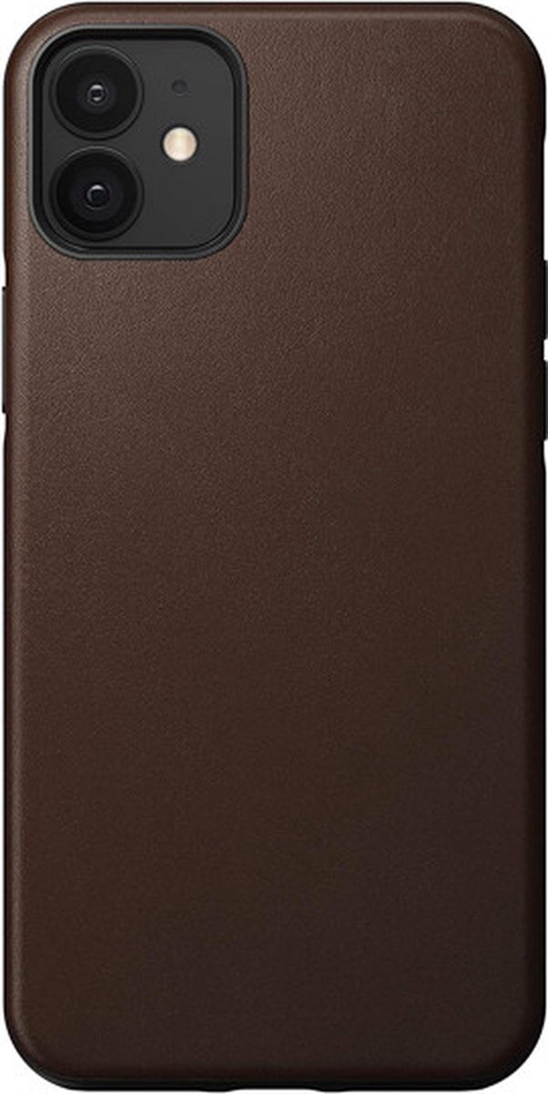 Nomad Rugged Leather Case iPhone 12 Mini bruin