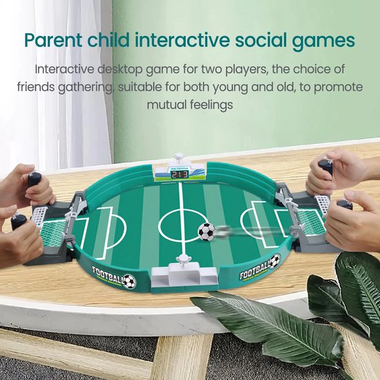 Thumbnail van een extra afbeelding van het spel Mini Tafelvoetbal Bordspel - Voetbal - Speelgoed - Kids - Sport - Outdoor - Draagbare Multigame