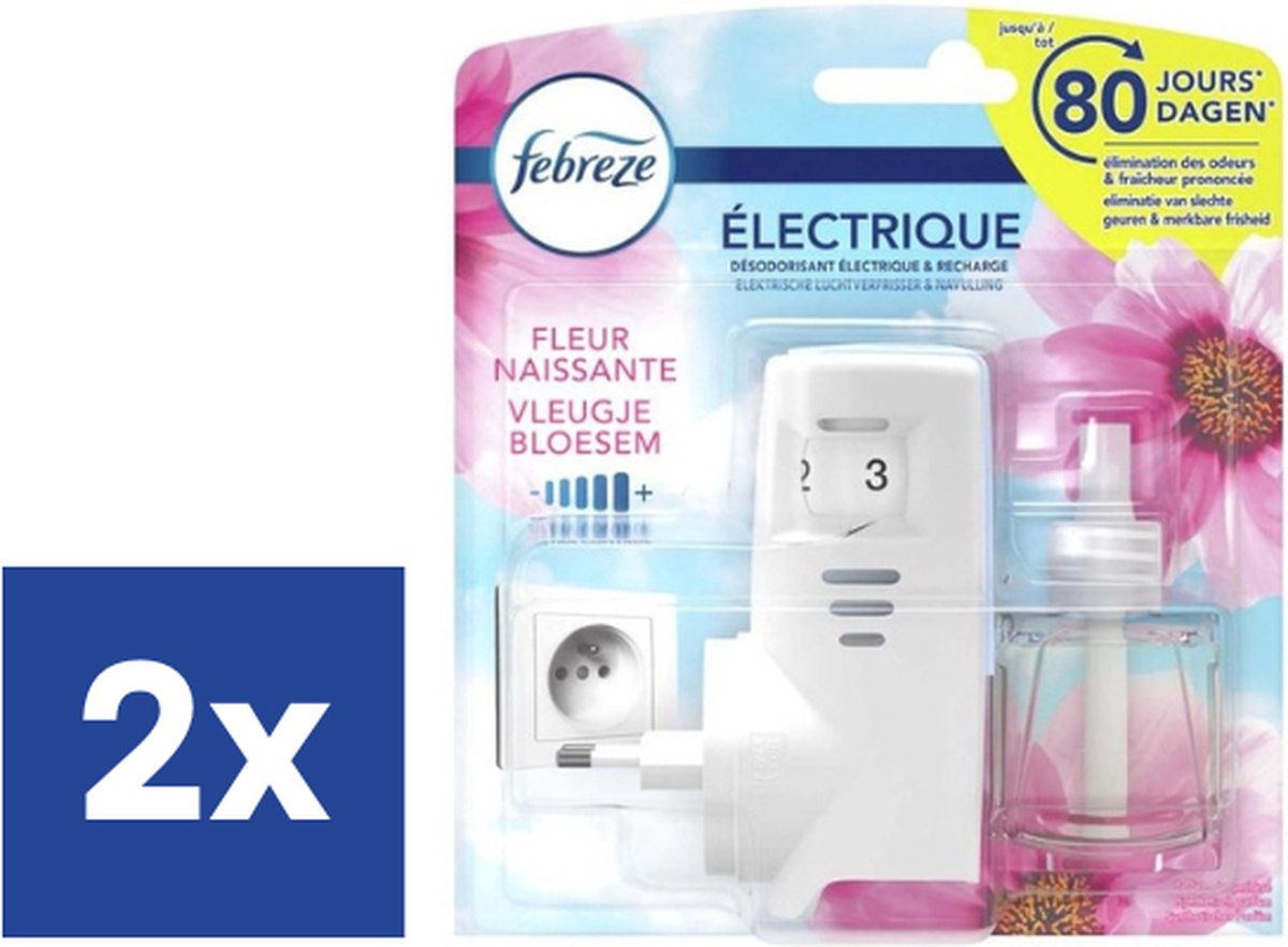 Febreze Vleugje Bloesem Elektrische Luchtverfrisser - 20 ml - 2 stuks