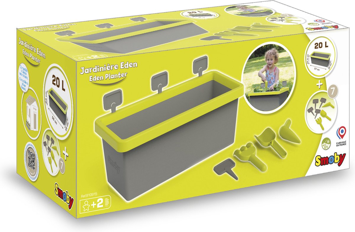 Smoby - Outdoor collectie - Plantenbank voor kinderen - Speelhuis accessoire - vanaf 2 jaar — afbeelding 5