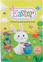 Pasen kleur en activiteiten boek - Pasen - Paashaas - Stickers - Kinderen - Tekenen - Knutselen - Multicolor
