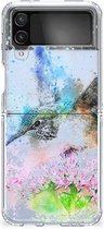 TPU Bumper Geschikt voor Samsung Galaxy Z Flip 4 Hoesje Vogel