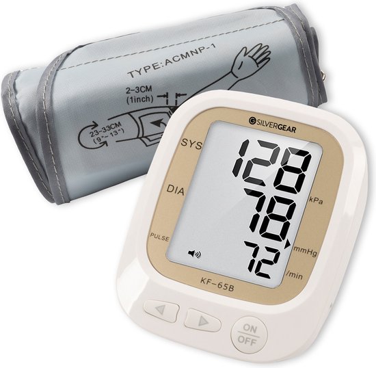 Silvergear Bloeddrukmeter Bovenarm - Blood Pressure Monitor - Bloeddruk  meter -... | bol