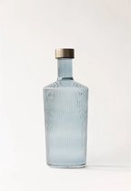 Paveau fles met schroefdop blauw