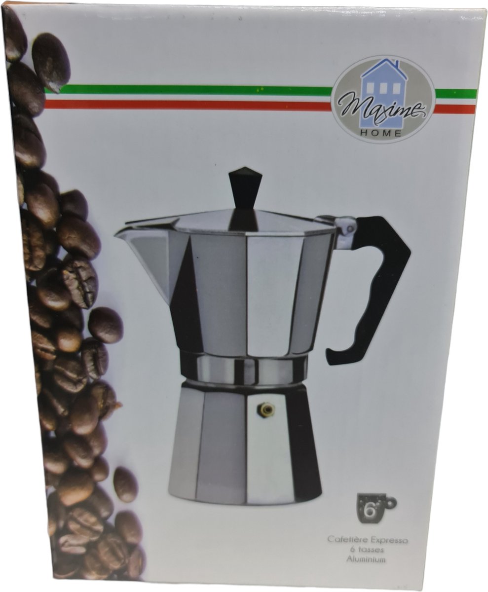 Italiaans Espresso koffiezetapparaat 6 kopjes