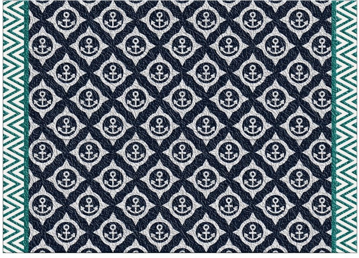 Marine Business Deurmat Anti-Slip Soft Blue Aqua 70 x 50 cm