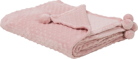 SAMUR - Plaid - Roze - 150 x 200 cm - Polyester