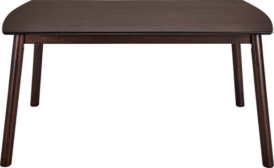 ELBA - Eettafel - Donkere houtkleur - 90 x 150 cm - MDF