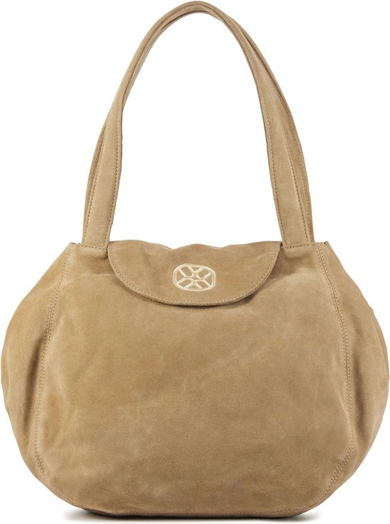 binnen bord Meisje Unisa Handtas / Tas Dames - Suède - Zmorrin - Beige | bol.com