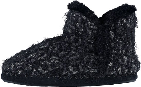 Chaussons femme tricot fourrure unie Blauw Taille 39/40 bol