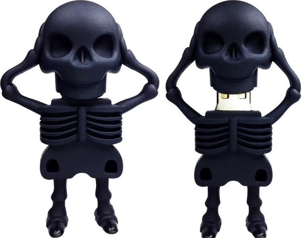 Skelet usb stick 128GB 3.0 zwart -1 jaar garantie – A graden klasse chip