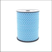 Premium Stiplint - Lichtblauw - Cadeaulint - Verpakkingslint - Breedte: 10 mm - Rollengte: 250 meter - Gemakkelijk te Verwerken - Dikke Kwaliteit - Levendige Kleuren