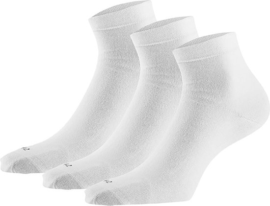 Sneakersock modal - Wit - Taille 43/46 - Chaussettes basses homme - Chaussettes basses blanc - Chaussettes basses 43 46 - Sneakersok - Apollo