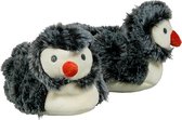 Apollo - Baby Sloffen - Penguin - Zwart - Maat 16/17 - Pantoffels baby - kraamcadeau jongen - kraamcadeau meisje