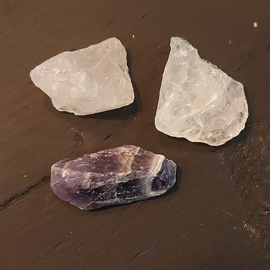 Triangle doré en sachet (pierres brutes) - Grille - Énergie Puissante - Equilibre - Clarté - Énergie Purifiante