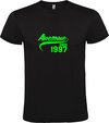 Zwart / Neon Groen