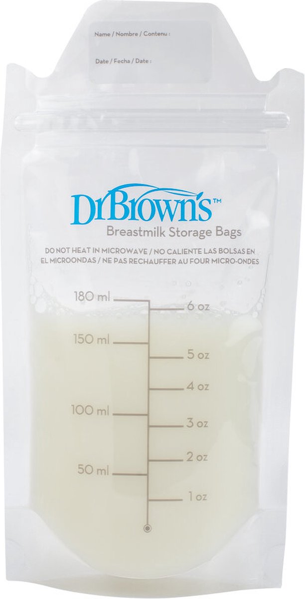 Dr. Brown's Bewaarzakjes voor borstvoeding - 25 stuks - Dr. Brown's