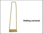 Ketting Carnaval goud - Festival Carnaval thema feest optocht kroeg party party