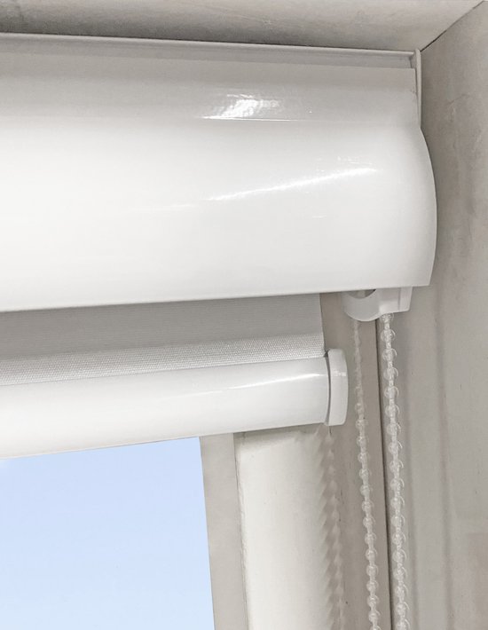 Dtch® Rolgordijn Verduisterend - Cassette Pure - Helder Wit- 80 X 175 Cm