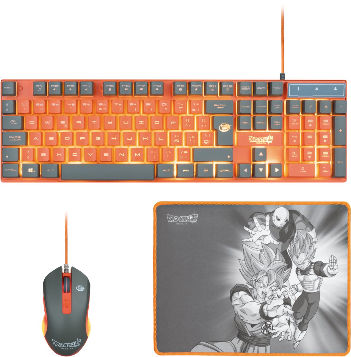 Pack Gaming FR-TEC Dragon Ball Spanish Qwerty