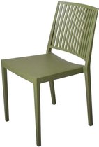 Baltimore Stapelbare Polypropyleen Stoelen Olijfgroen (4 Stuks) - Gastronoble FW578 - Horeca & Professioneel