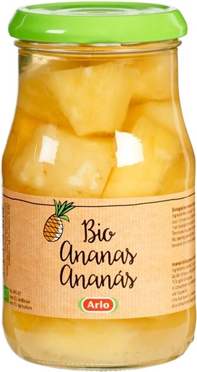 Ananas op lichte siroop BIO Arlo 350 gram