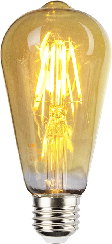 LED Filament lamp amber | 64mm | 6 Watt | 2200K - Extra warm