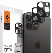 Spigen - Apple iPhone 14 Pro / 14 Pro Max camera lens screenprotector - Zwart - 2 pack