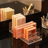 Organisateur avec 7 compartiments - pour palette de Ombre à paupières à paupières, cosmétiques et Maquillage - 16,8*9*5,1 cm - Transparent