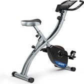 FOXSPORT X-Bike Hometrainer - Fitness fiets opvouwbaar - 8 weerstandsniveaus - Ergometer - Polssensor - Trainingscomputer - inklapbaar - 8 standen - max. 136 kg