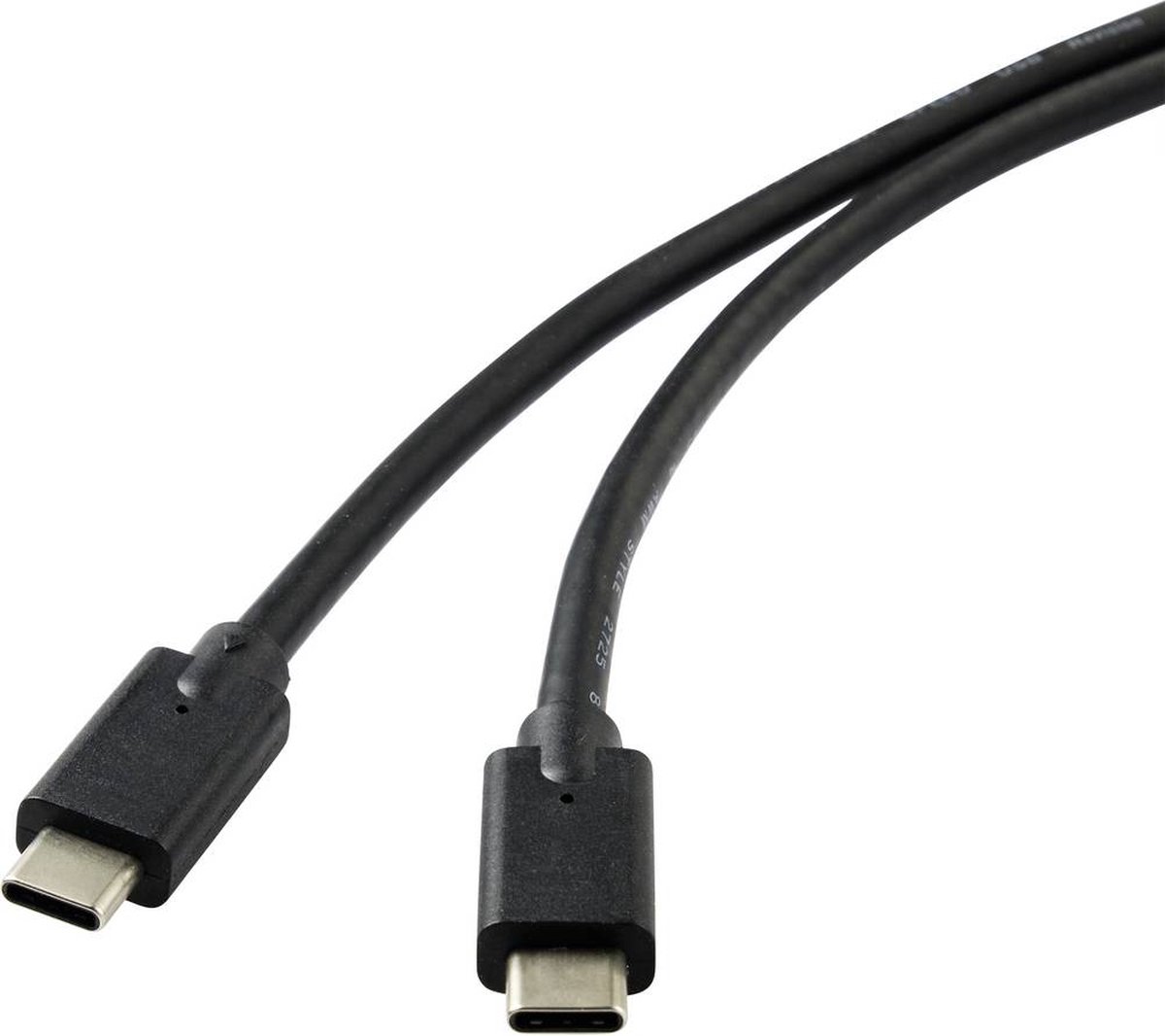 Renkforce USB-kabel USB 3.2 Gen2x2 USB-C stekker 2.00 m Zwart Afgeschermd RF-4531576