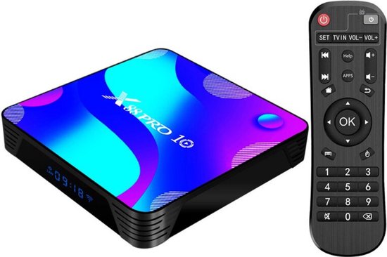 Bolture Android TV Box - Mini PC Android 11.0 - Streaming Box 4K - HDMI USB 3.0 Afstandsbediening HD 16GB 3D Wifi